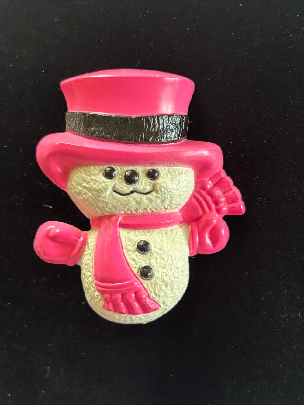 Vintage Avon “Wee Willy Winter”  Snowman Kids Brooch with Glacé